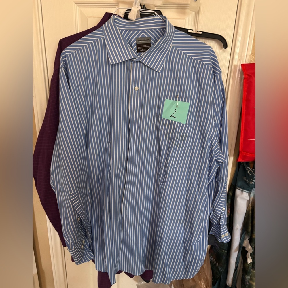 Ravel Blue and White Striped Dress Shirt for Formal Occasions